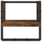 vidaXL 6 Piece Wall Shelf Set with Bars Smoked Oak Engineered Wood