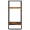vidaXL 6 Piece Wall Shelf Set with Bars Smoked Oak Engineered Wood