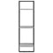 vidaXL 6 Piece Wall Shelf Set with Bars Grey Sonoma Engineered Wood