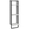 vidaXL 6 Piece Wall Shelf Set with Bars Grey Sonoma Engineered Wood