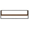 vidaXL 6 Piece Wall Shelf Set with Bars Brown Oak Engineered Wood