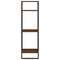 vidaXL 6 Piece Wall Shelf Set with Bars Brown Oak Engineered Wood