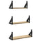 vidaXL 3 Piece Wall Shelf Set Sonoma Oak Engineered Wood