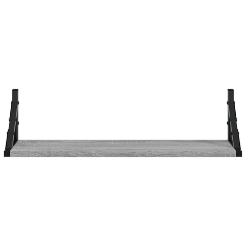 vidaXL Wall Shelves 2 pcs Grey Sonoma 60x15x15.5 cm