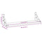 vidaXL Wall Shelves 2 pcs Grey Sonoma 60x15x15.5 cm