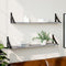 vidaXL Wall Shelves 2 pcs Grey Sonoma 80x15x15.5 cm Engineered wood