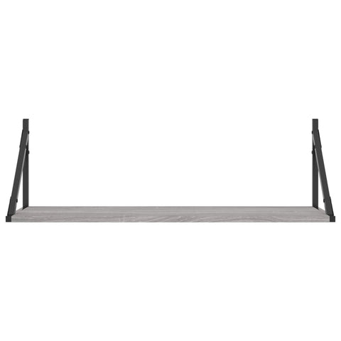 vidaXL Wall Shelves 2 pcs Grey Sonoma 80x25x25.5 cm Engineered wood