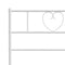 vidaXL Metal Bed Frame without Mattress with Footboard White 90x190cm