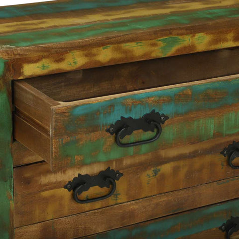 vidaXL Sideboard with Drawer Brown 80 x 30 x 65 cm Solid Reclaim wood