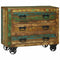 vidaXL Sideboard with Drawer Brown 80 x 30 x 65 cm Solid Reclaim wood