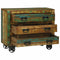vidaXL Sideboard with Drawer Brown 80 x 30 x 65 cm Solid Reclaim wood