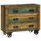 vidaXL Sideboard with Drawer Brown 80 x 30 x 65 cm Solid Reclaim wood