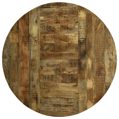 vidaXL Dining Table Black oak 160 x 160 x 76 cm Rough mango wood