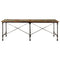 vidaXL Dining Table 220x90x77 cm Solid Wood Reclaimed