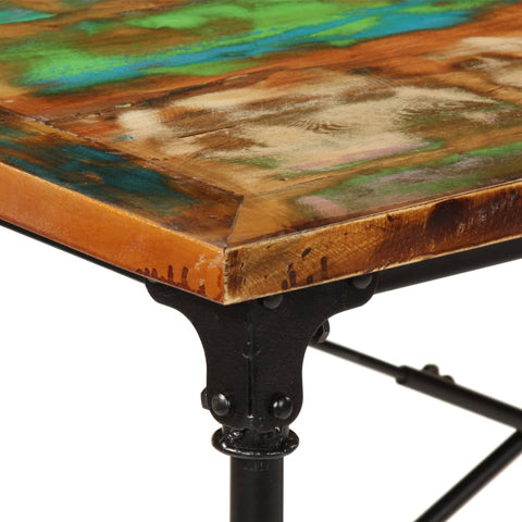 vidaXL Dining Table 220x90x77 cm Solid Wood Reclaimed