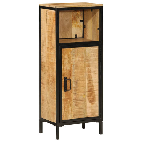 vidaXL Bathroom Cabinet 40x27x90 cm Solid Wood Mango and Iron