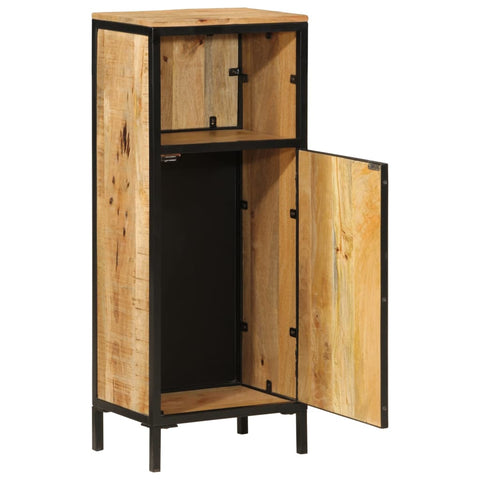 vidaXL Bathroom Cabinet 40x27x90 cm Solid Wood Mango and Iron