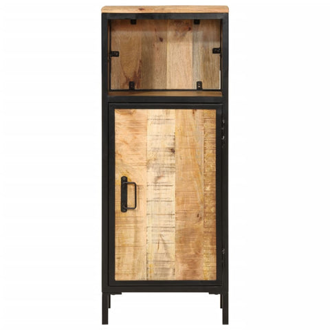 vidaXL Bathroom Cabinet 40x27x90 cm Solid Wood Mango and Iron