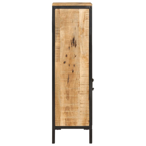 vidaXL Bathroom Cabinet 40x27x90 cm Solid Wood Mango and Iron