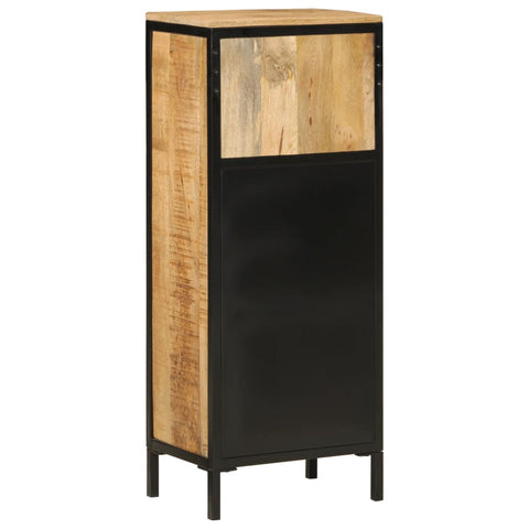 vidaXL Bathroom Cabinet 40x27x90 cm Solid Wood Mango and Iron