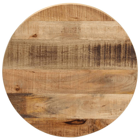 vidaXL Table Top Ø 50x3.8 cm Round Solid Wood Rough Mango