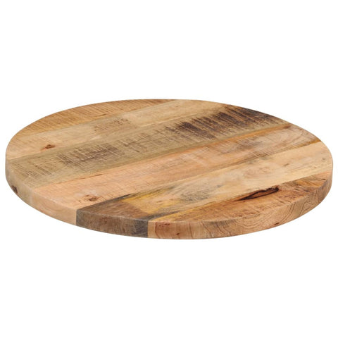 vidaXL Table Top Ø 50x3.8 cm Round Solid Wood Rough Mango