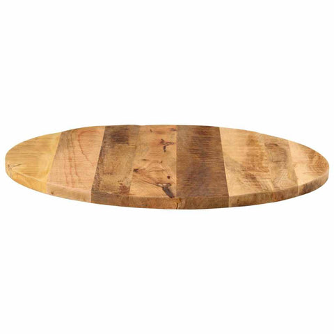 vidaXL Table Top Ø 80x2.5 cm Round Solid Wood Rough Mango