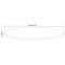 vidaXL Table Top Ø 70x2.5 cm Round Solid Wood Mango
