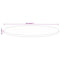 vidaXL Table Top Ø 90x2.5 cm Round Solid Wood Mango
