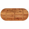 vidaXL Table Top 110x50x3.8 cm Oval Solid Wood Acacia