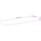 vidaXL Table Top 140x50x3.8 cm Oval Solid Wood Acacia