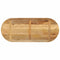 vidaXL Table Top 120x60x2.5 cm Oval Solid Wood Rough Mango