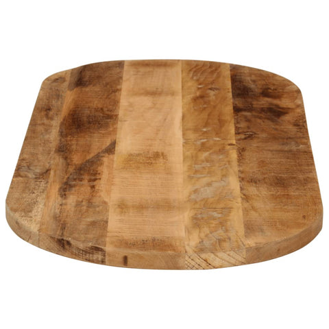 vidaXL Table Top 120x60x3.8 cm Oval Solid Wood Rough Mango