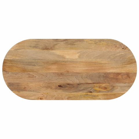 vidaXL Table Top 120x60x2.5 cm Oval Solid Wood Mango