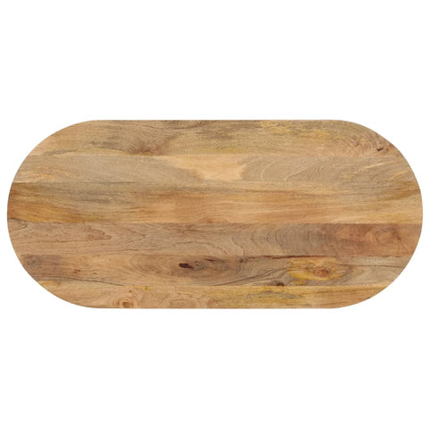 vidaXL Table Top 140x60x2.5 cm Oval Solid Wood Mango