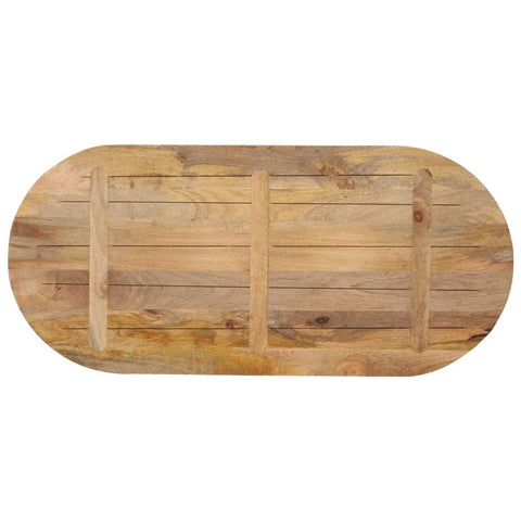 vidaXL Table Top 100x40x3.8 cm Oval Solid Wood Mango