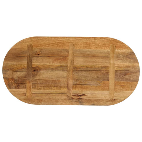 vidaXL Table Top 110x50x2.5 cm Oval Solid Wood Mango