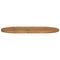 vidaXL Table Top 140x60x2.5 cm Oval Solid Wood Mango