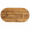 vidaXL Table Top 90x40x3.8 cm Oval Solid Wood Mango