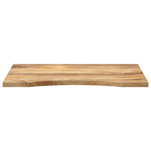 vidaXL Desk Top with Curve 80x60x2.5 cm Solid Wood Rough Mango