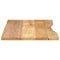 vidaXL Desk Top with Curve 120x60x2.5 cm Solid Wood Rough Mango