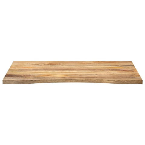 vidaXL Desk Top with Curve 110x80x2.5 cm Solid Wood Rough Mango