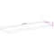 vidaXL Wall Shelf 70x20x2.5 cm Rectangular Solid Wood Acacia Live Edge