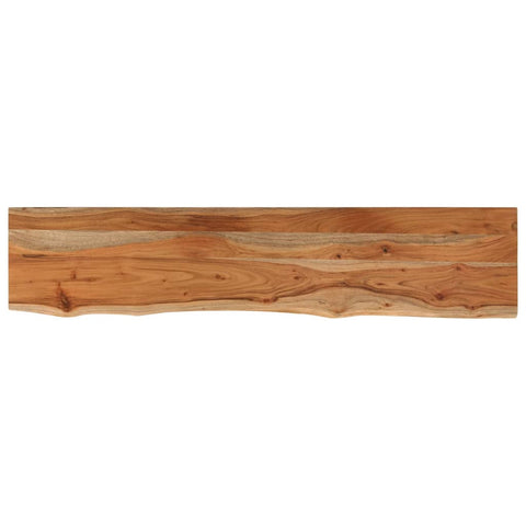 vidaXL Wall Shelf 110x20x2.5 cm Rectangular Solid Wood Acacia Live Edge