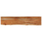 vidaXL Wall Shelf 110x20x2.5 cm Rectangular Solid Wood Acacia Live Edge