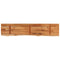 vidaXL Wall Shelf 110x20x2.5 cm Rectangular Solid Wood Acacia Live Edge