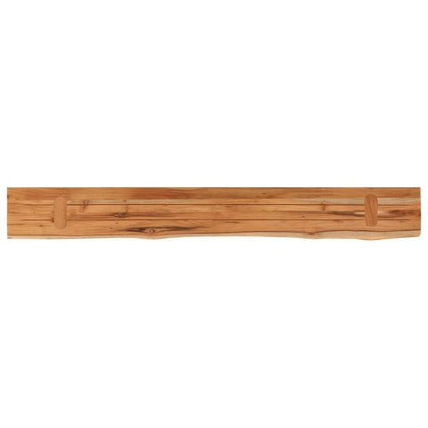 vidaXL Wall Shelf 160x20x2.5 cm Rectangular Solid Wood Acacia Live Edge