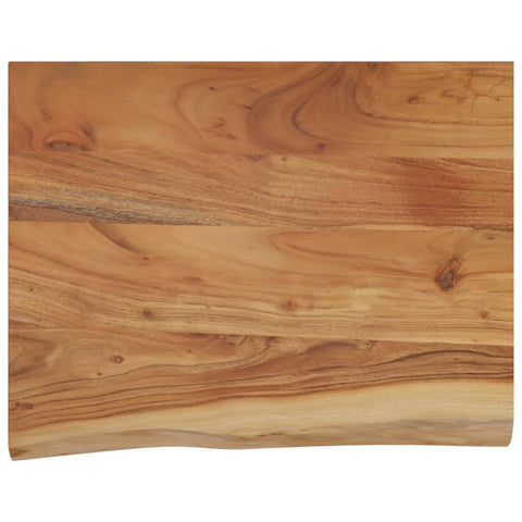 vidaXL Wall Shelf 40x30x2.5 cm Rectangular Solid Wood Acacia Live Edge