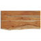 vidaXL Wall Shelf 60x30x2.5 cm Rectangular Solid Wood Acacia Live Edge