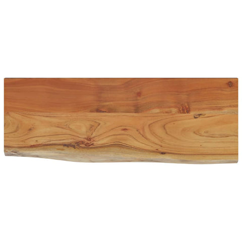vidaXL Wall Shelf 80x30x2.5 cm Rectangular Solid Wood Acacia Live Edge